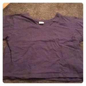Tops - Purple Pacific Cotton Short Sleeve Shirt Tops - Purple Pacific Cotton Short Sleeve Shirt